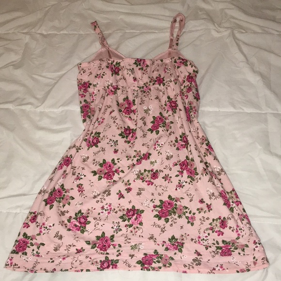 Pink Floral Slip Dress - Picture 5 of 6